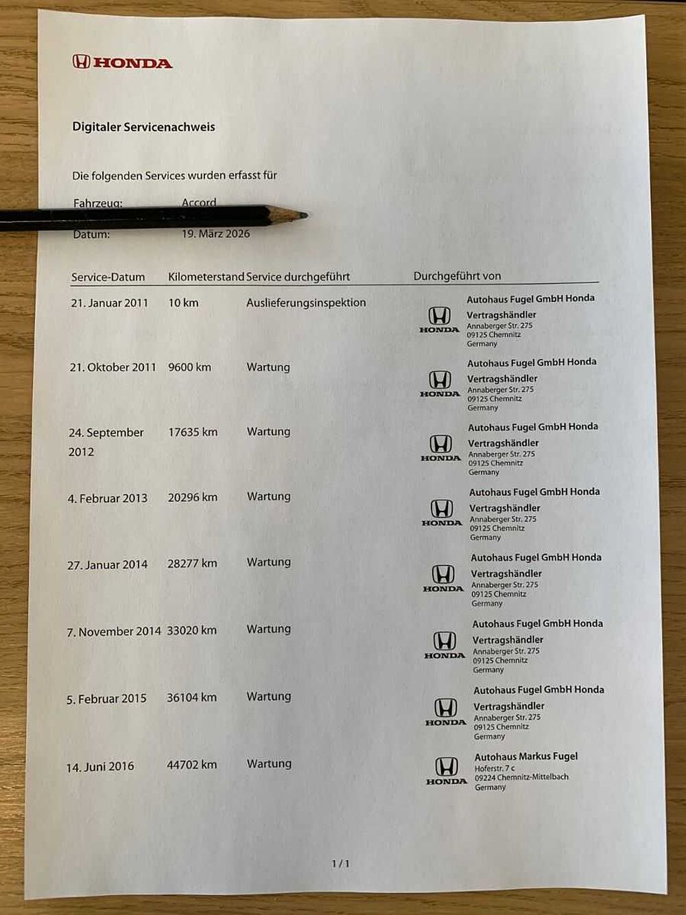 Honda Accord Tourer 2.0 Elegance Advantage