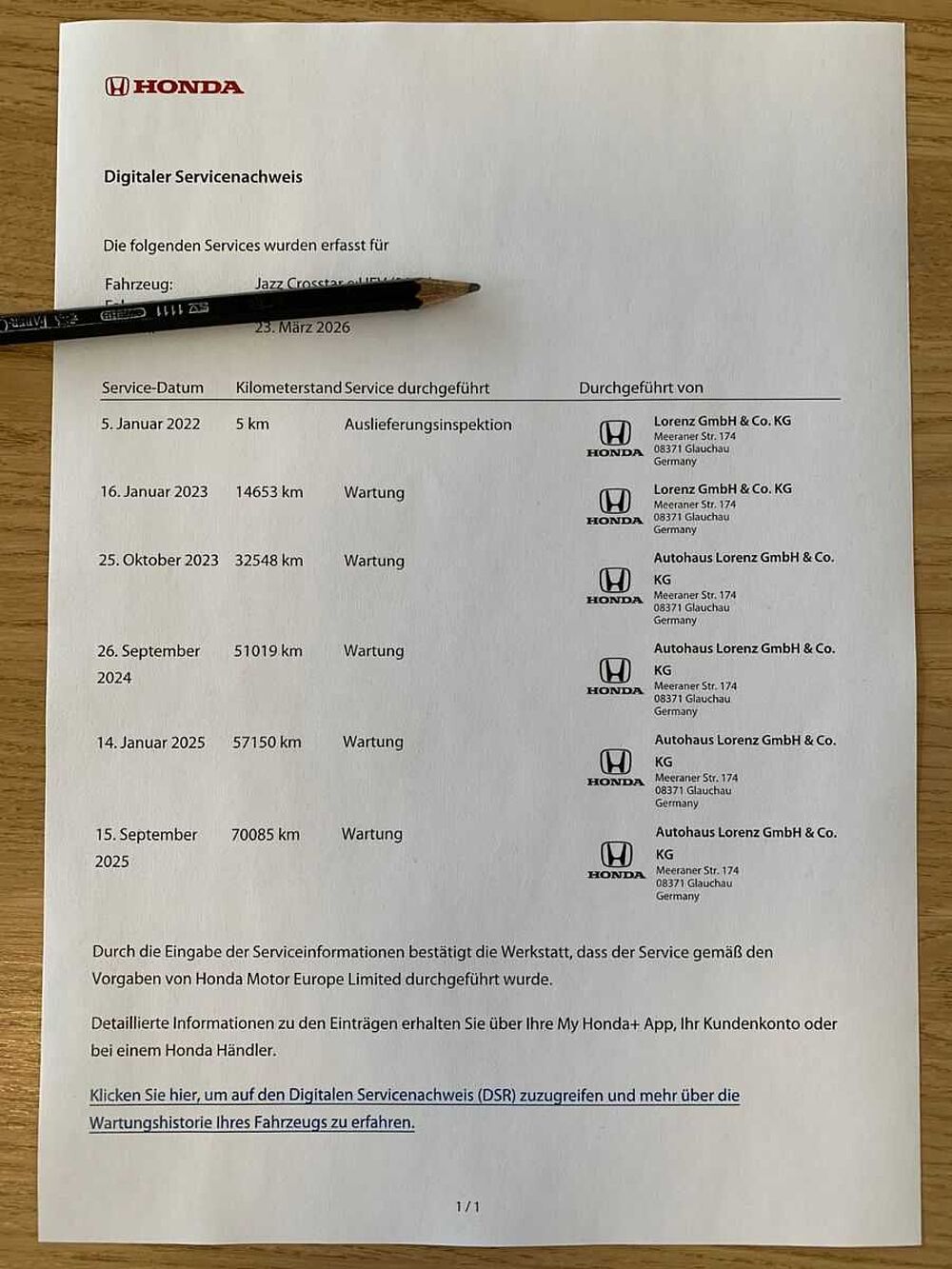 Honda Jazz 1.5 i-MMD Hybrid Crosstar Executive