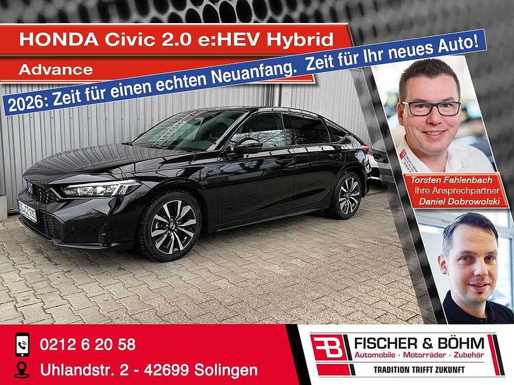 Honda Civic 2.0 e: HEV Hybrid Advance