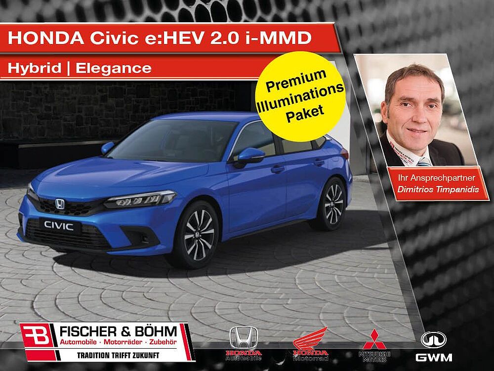 Honda Civic e: HEV 2.0 i-MMD Hybrid Elegance