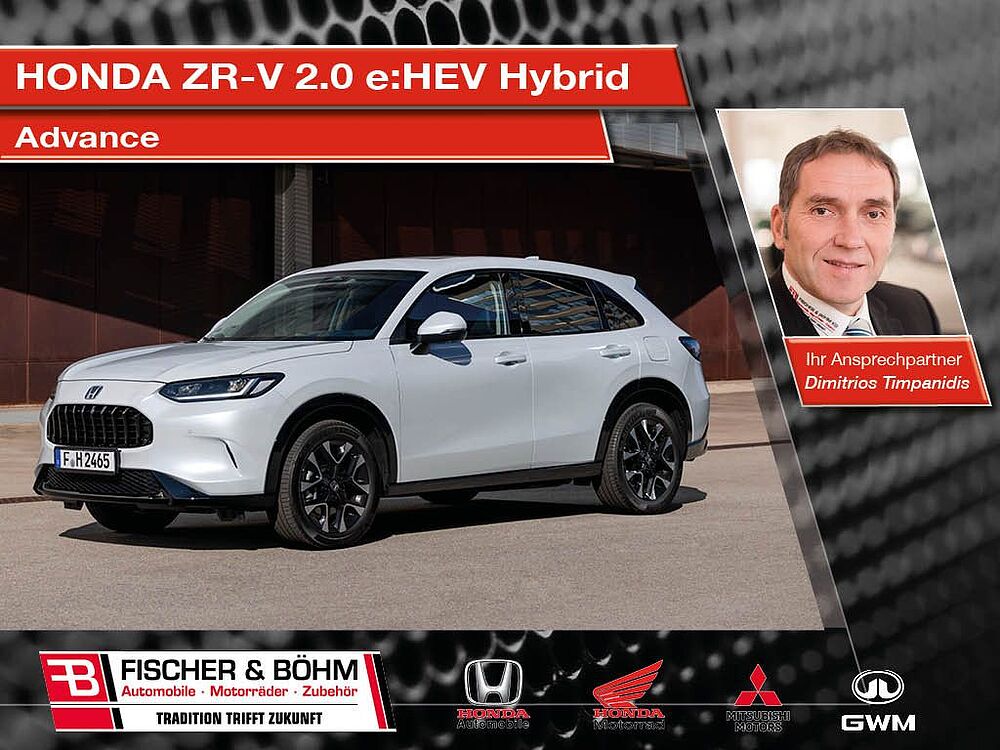 Honda ZR-V 2.0 e: HEV Hybrid Advance