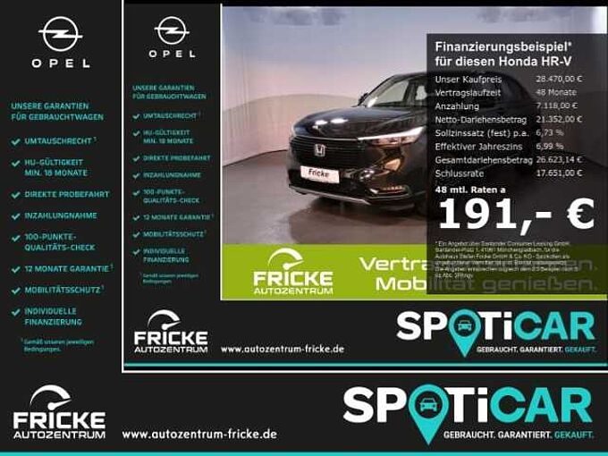 Honda  HR-V Hybrid Advance Automatik +Navi+Rückfahrkamera+Sitz-&-Lenkradheizung