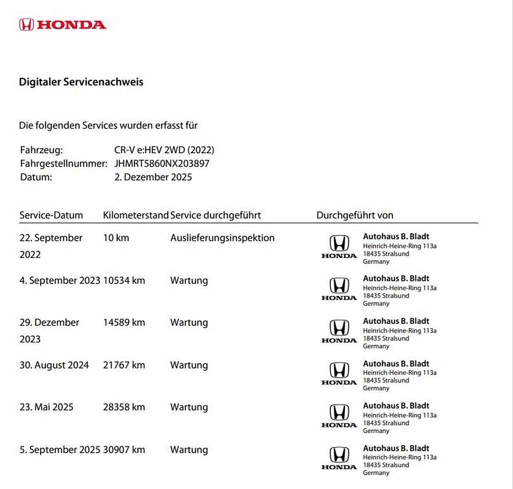 Honda CR-V CR-V Hybrid 2.0 i-MMD Hybrid 2WD Lifestyle