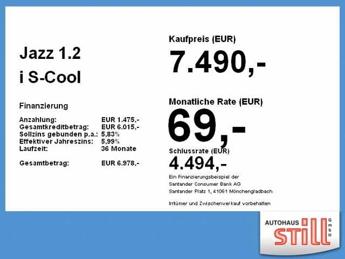 Honda Jazz 1.2 i S-Cool Klima