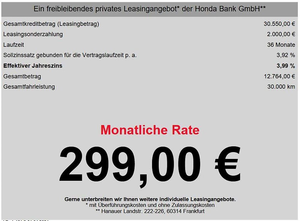 Honda HR-V 1.5 i-MMD Hybrid Elegance *Herbstangebot*